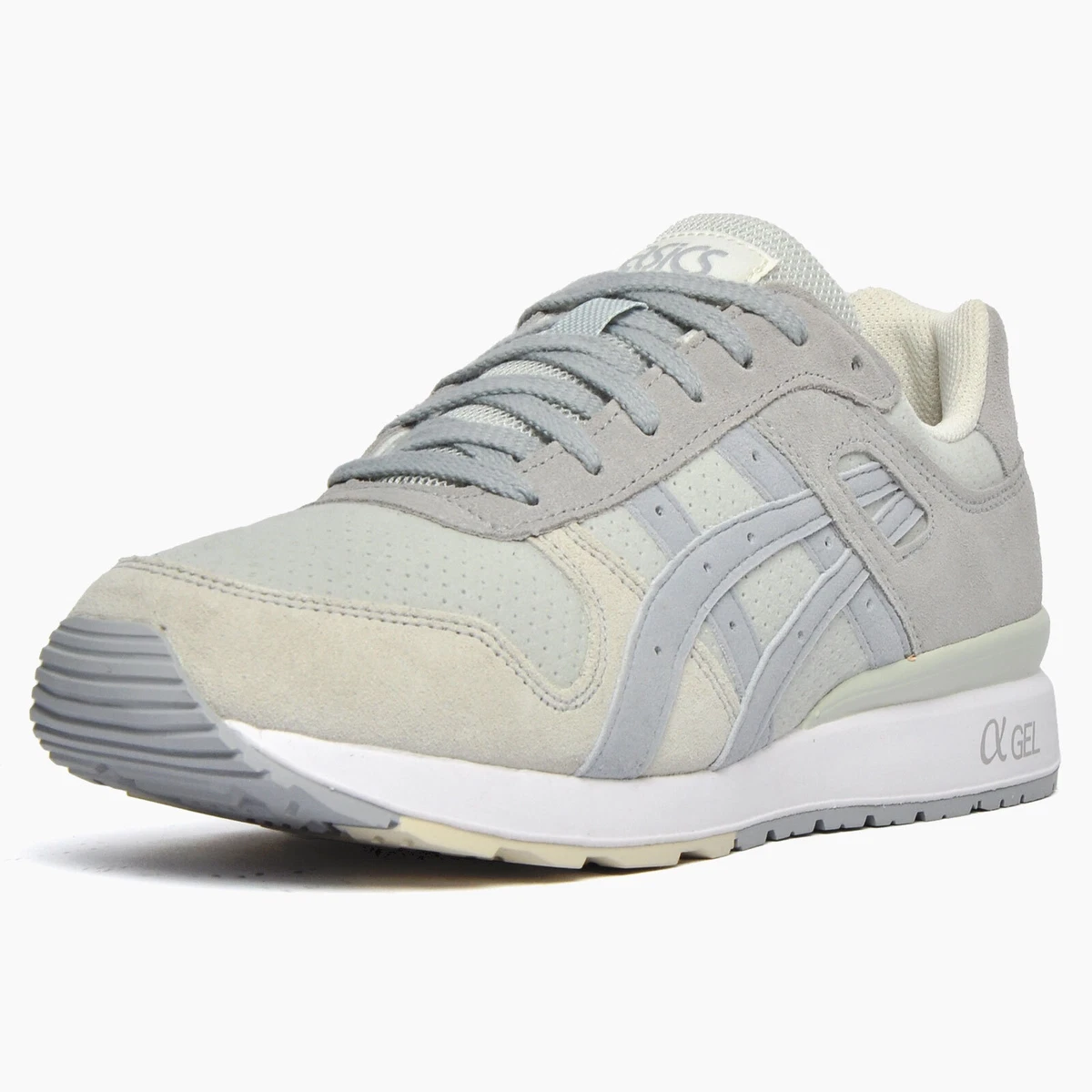 Asics Gel GT II Mens Retro Running Shoes Gym Fitness Trainers Sneakers Grey