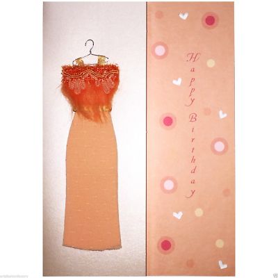 Girlfriend Mom Happy Birthday Deluxe Handmade Greeting Card Dress | eBay
