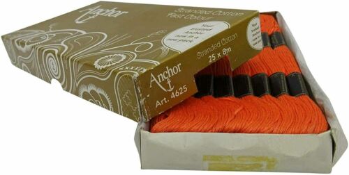 Anchor Stranded Cotton Threads Hand Embroidery Floss Cross Stitch Thread Orange - Picture 4 of 5