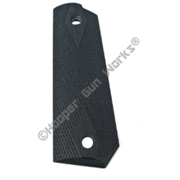 Ed Brown 1911 Full Size Grips G10 Diamond Checkered Black Bobtail