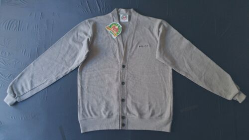NEU SELTEN MARQUIS JET BARBARIAN RUGBY WEAR bestickt grau Strickjacke Pullover XL - Bild 3 von 8