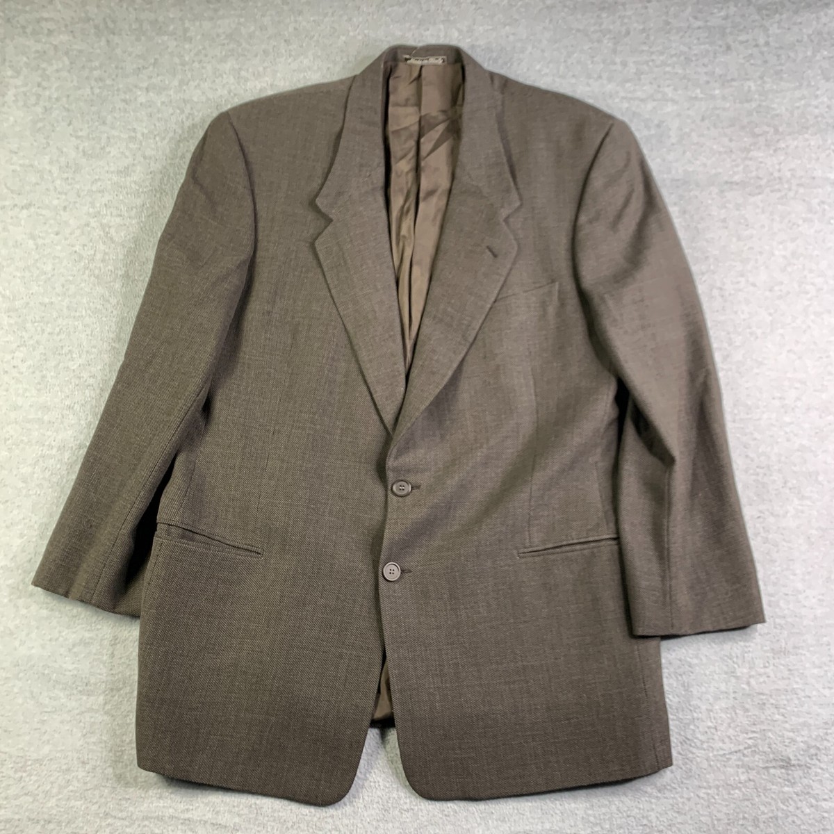 Giorgio Armani Le Collezioni Suit Jacket Brown 44.5L Made In Giorgio Armani Le Collezioni Suit Jacket Brown 44.5L Made In