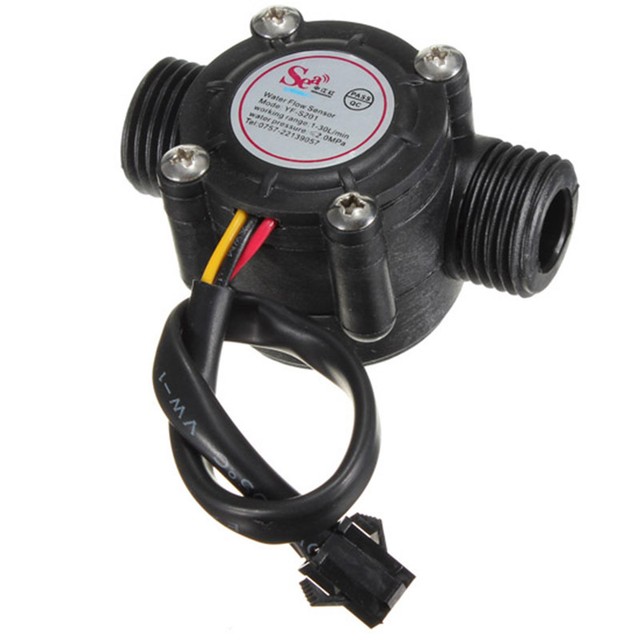 G1/2 Wasser Durchflusssensor Flusssensor Plastik fÃ¼r