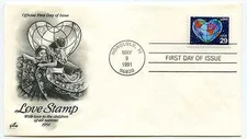 2535  29c Love ArtCraft, FDC