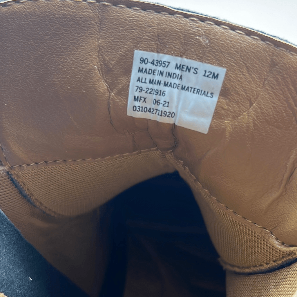 SAOLA Stivali Dockers da uomo Rawls robusti stringati in pelle sintetica suola con lacci punta a cappuccio M12