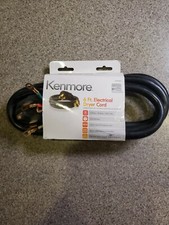 NEW KENMORE 6 FT ELECTRICAL DRYER CORD 4 PRONG WIRE 57001 30 AMP HEAVY POWER