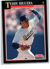1991 Score Baseball Card Single - #260 Teddy Higuera