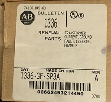 ALLEN BRADLEY  1336-GF-SP3A SER A GROUND FAULT CT - NEW SEALED BOX