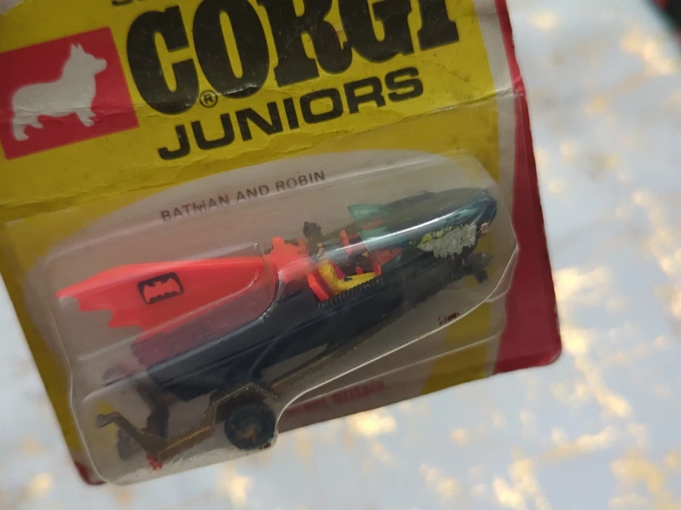 1967 CORGI JUNIORS BATBOAT BATMAN & ROBIN #1003 DIE-CAST SCALE MODEL CAR TOY #1 - Image 4 of 4