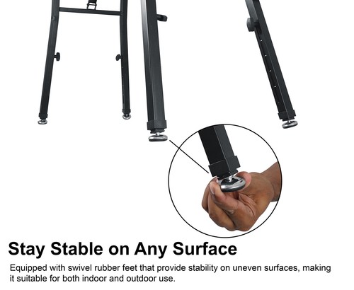 Rockville PKS40 Platform Style 2-Tier Keyboard Stand Adjustable Height + Width - Picture 6 of 10