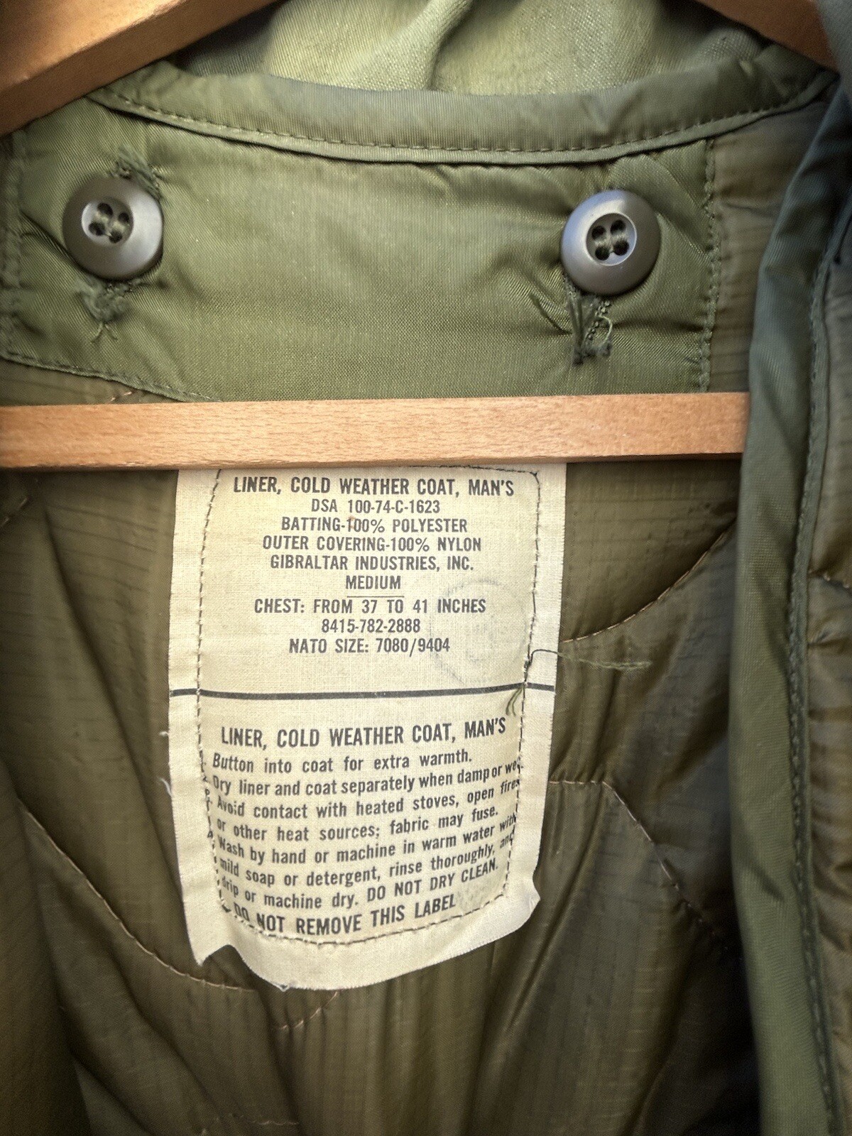 VINTAGE ARMY FATIGUES FIELD JACKET W/ LINER 60’s 70’s… Gem