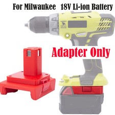 Battery Adapter For Milwaukee 18V Li-ion Battery to for Ryobi 18V Cordless Tools