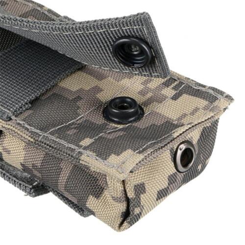 Tactical Flashlight Holder Pouch Molle Single Mag Holster Utility Torch Case E2 - Picture 9 of 27