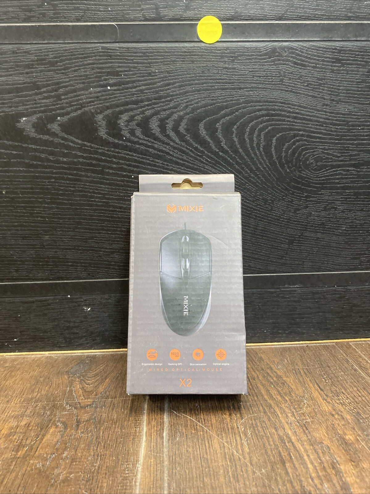 New Mixie X2 Wired Optical Gaming Mouse with Skin Sensation in Black