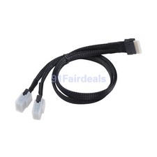 PCI-E Ultraport Slimline SAS Slim 4.0 SFF-8654 8i 74pin to Dual SFF-8087 Mini
