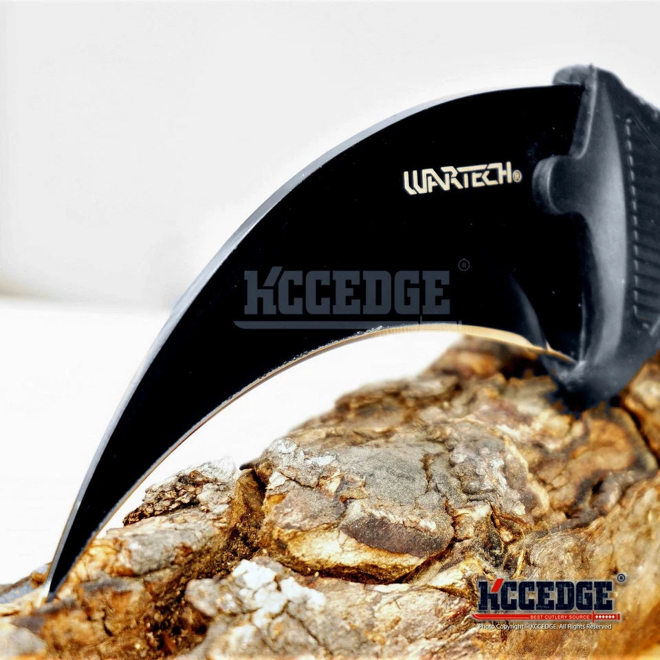 Hoja fija Bowie de combate táctico KARAMBIT de 7,5" CSGO - NEGRA Foto 3 de 4