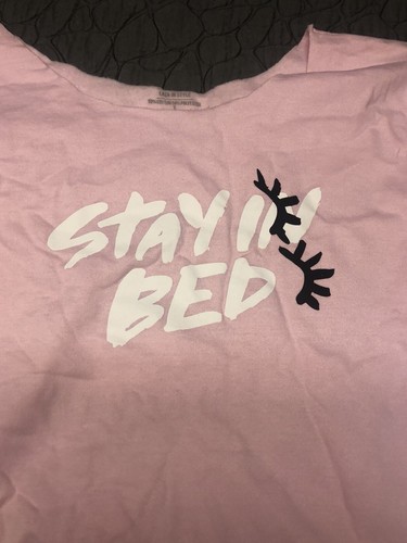 EyeLash-Lash In Style-Pink~ Stay In Bed SweatShirt-Size S-Eyelashes - Picture 5 of 8