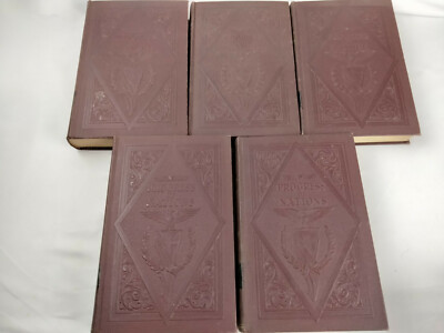Vintage Progress of Nations 5 Volumes Hard Cover Books - #5,7,9,10,11