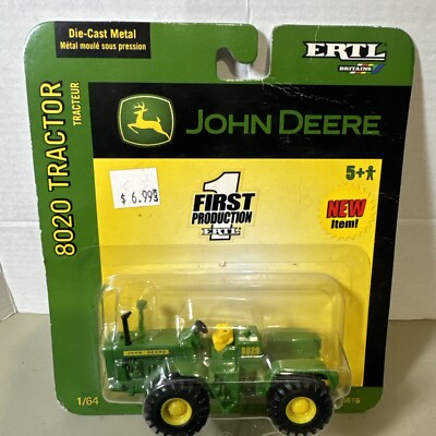 1st Production Ertl Britains 1/64 John Deere 8020 Tractor Stock #15616 Die Cast