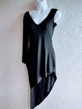 Black Asymmetrical Cut HiLo Evening Dress sz small