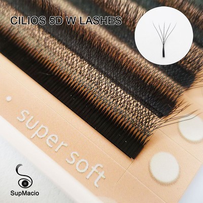 Eyelashes W 5d Supmacio W Lashes 5d Wire Bundles 0.07 8-15 Mm 5dw Eyelashes Mix