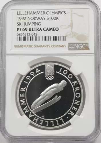 Norway 1992 100 Kroner Proof NGC PF69 ULTRA CAMEO Lillehammer Olympics NG2051 co
