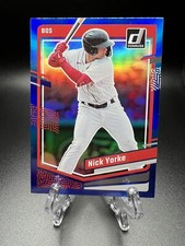 2023 Donruss Baseball Base Holo Blue Foil #124 Nick Yorke - Boston Red Sox 