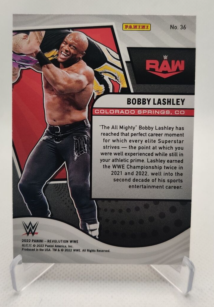 2022 Panini Revolution WWE #36 Bobby Lashley wrestling card