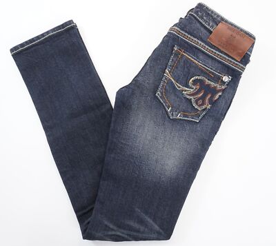 Mek Denim Damen Jeans Hamburg W25 L34 25/34 blau dunkelblau Stretch Neu A829