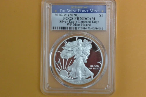 2016-W (2019) American Silver Eagle PCGS PR70 WP Mint Hoard