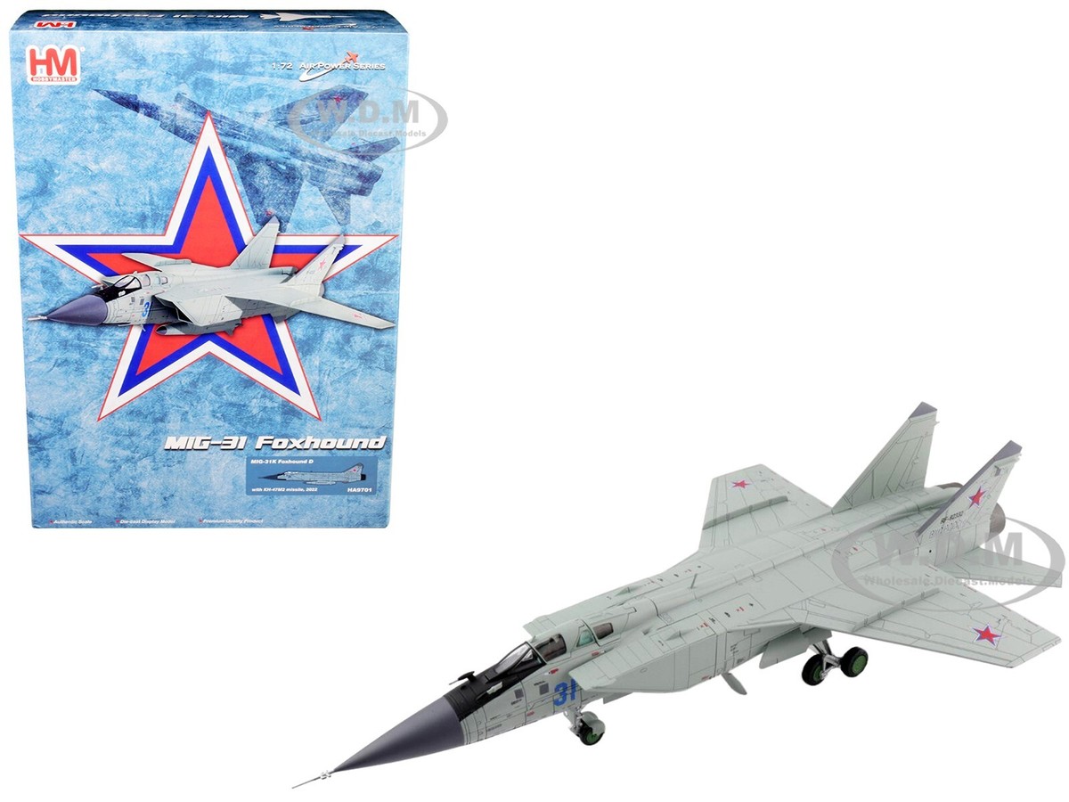 MIKOYAN MIG-31K FOXHOUND D AIRCRAFT W/KH-47M2 MISSILE 1/72