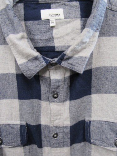 Sonoma Goods for Life Men's 4XB Supersoft Flannel Shirt New Tag - 第 2/4 張圖片