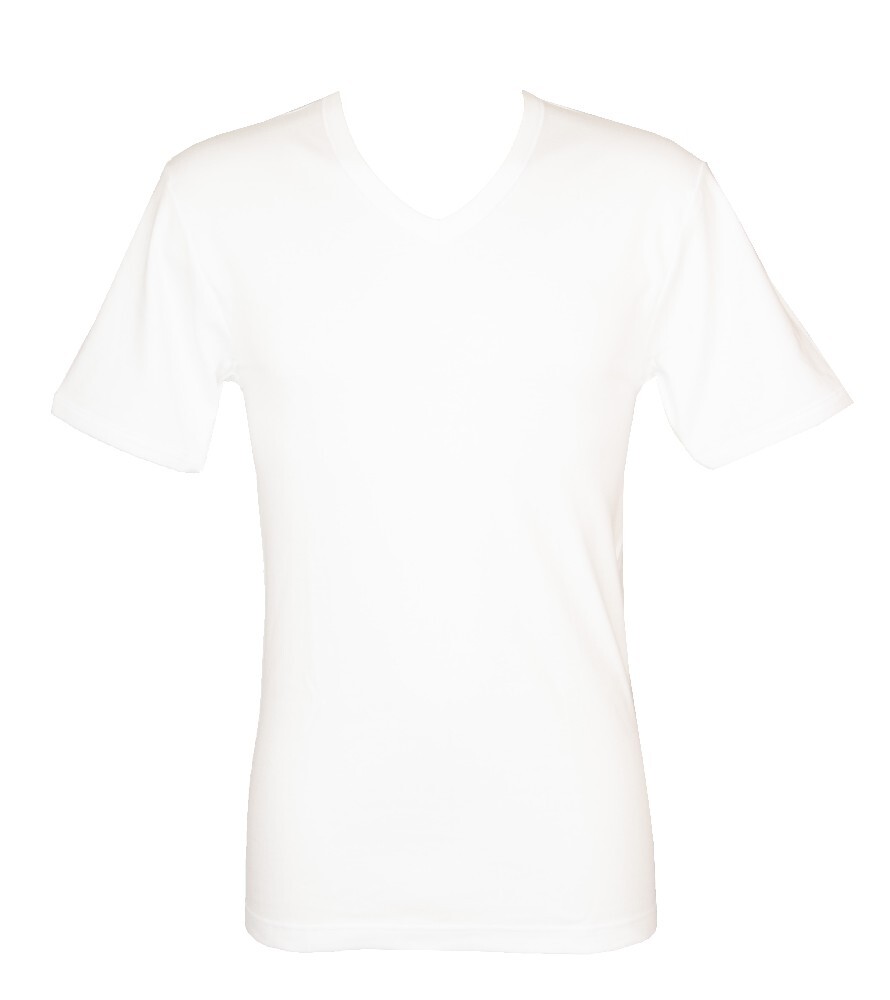 Футболка NOTTINGHAM Herrenhemd Halbarm Unterwäsche с логотипом Ausschnitt Baumwolle Interlo