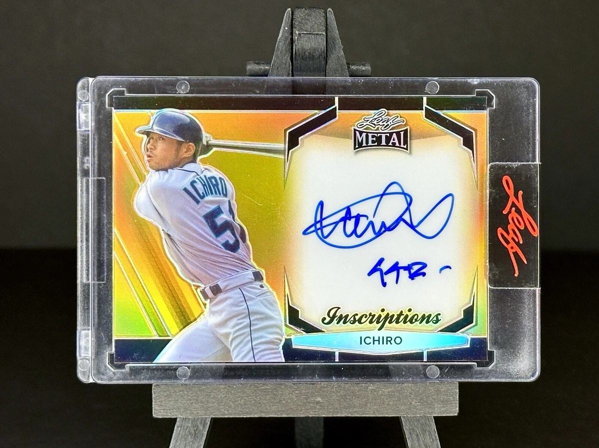 Leaf Ichiro Suzuki Autographed Baseball Sports Trading Cards