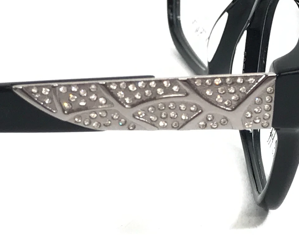 Monturas de gafas Ellen Tracy Petite VENECIA NEGRO cristales plateados 50-15-130 Foto 4 de 4