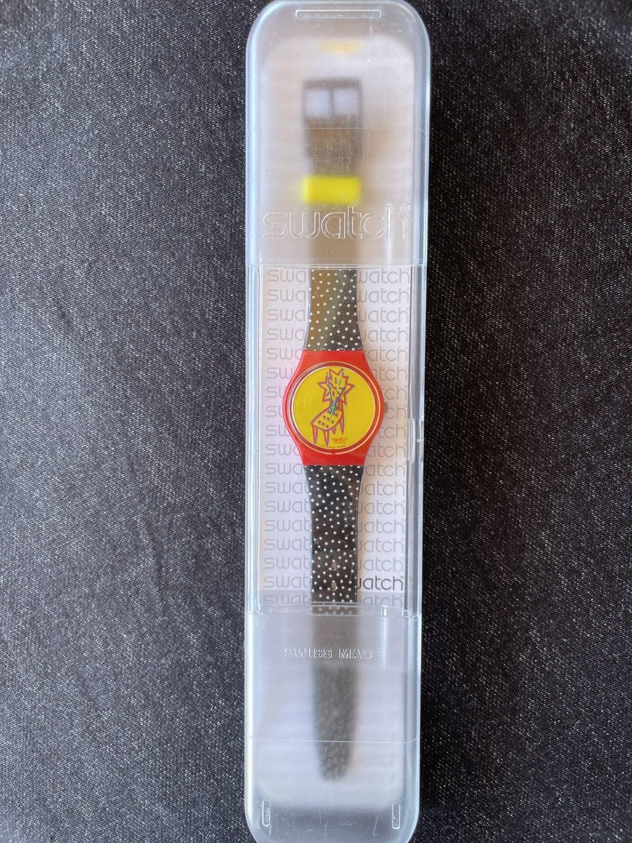 NWOT SWATCH WATCH with extra links Swatch New Gent LIGHTING FLASH SUOZ104 by Jeremy Scott  main image 4
