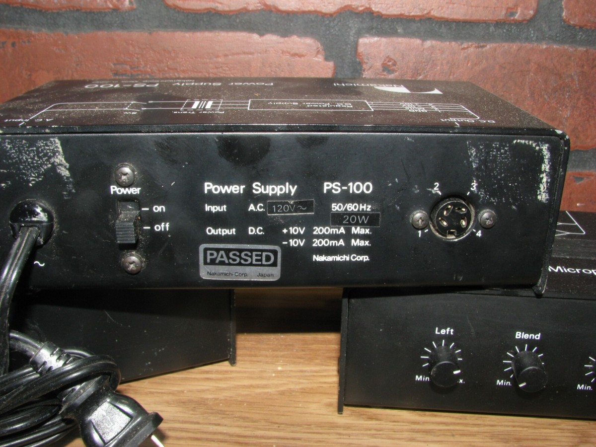 Nakamichi PS-100 パワーサプライ Nakamichi Black Box PS-100 Power Supply and 2 MX-100