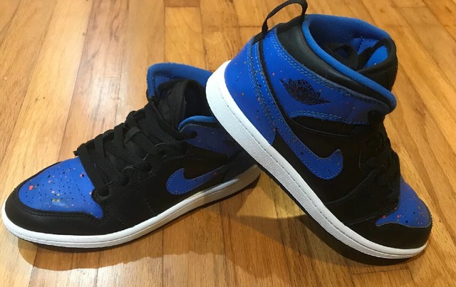 jordan 1 royal paint splatter