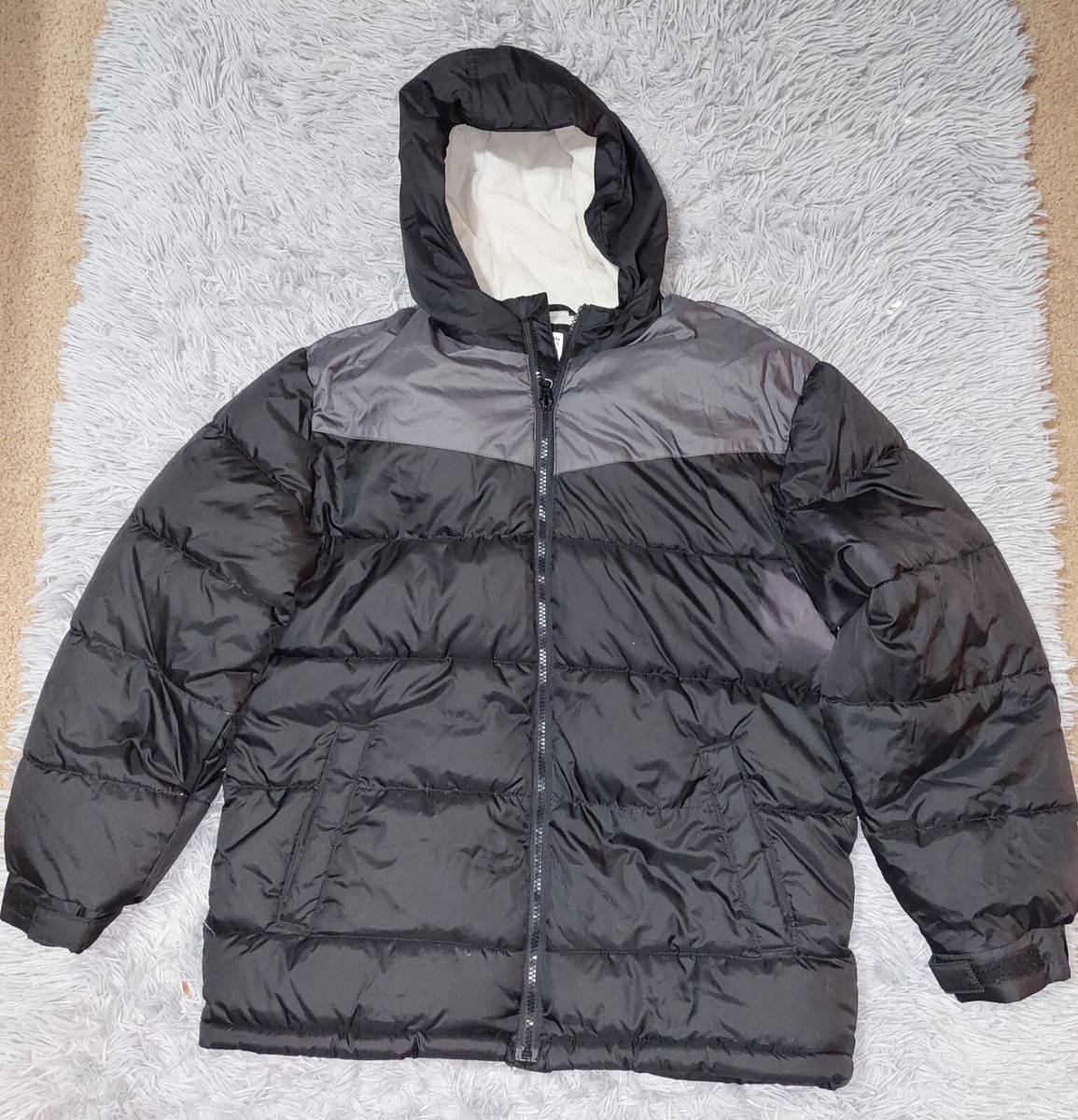 Puffer Jacket Old Navy Grey Coat Old Navy Black Gray Winter Puffer