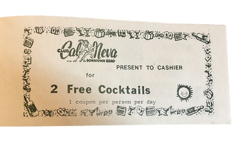 Reno Funtastic Funbook Various Casino Coupons Sands Carson Horseshoe c1970s A1 - Picture 8 of 12