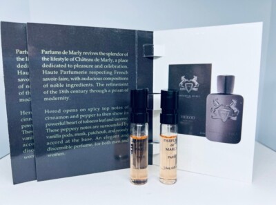 2Pc Parfums De Marly Herod EDP Cologne Sample Spray 1.5ml