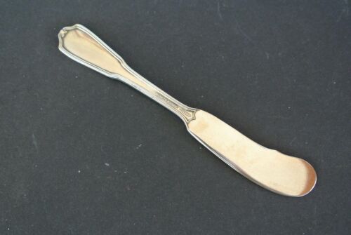 Cuchillo esparcidor de mantequilla Reed & Barton placa plateada patrón COMMONWEALTH 5,75 - Imagen 3 de 4
