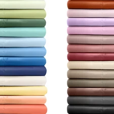 Hotel Luxury Single Flat Sheet Only, Soft Microfiber Top Sheet by CGK Linens