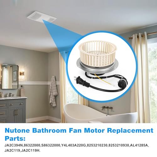 Bathroom Heater Fan Motor 0696B000 for Nutone QT100 QT110 QT100L QT110L ...