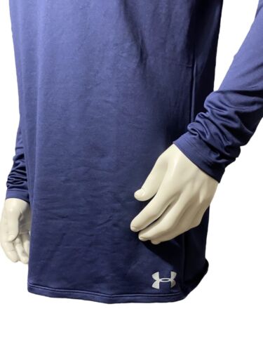 Under Armour Women’s Top Shirt Size XL Athletic Fit Dress Tee Navy Long Sleeves - Picture 3 of 16