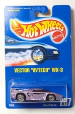 Hot Wheels Vector Avtech WX-3 UH #207 purple