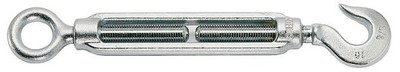 Tenditore M20 Acciaio Galvanizzato Per Fune – Vite Arridatoio Gancio-Occhio, Portata 910 Kg