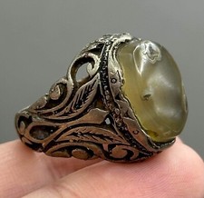 Roman Wonderful old agate stone silver Rare Wonderful Ring