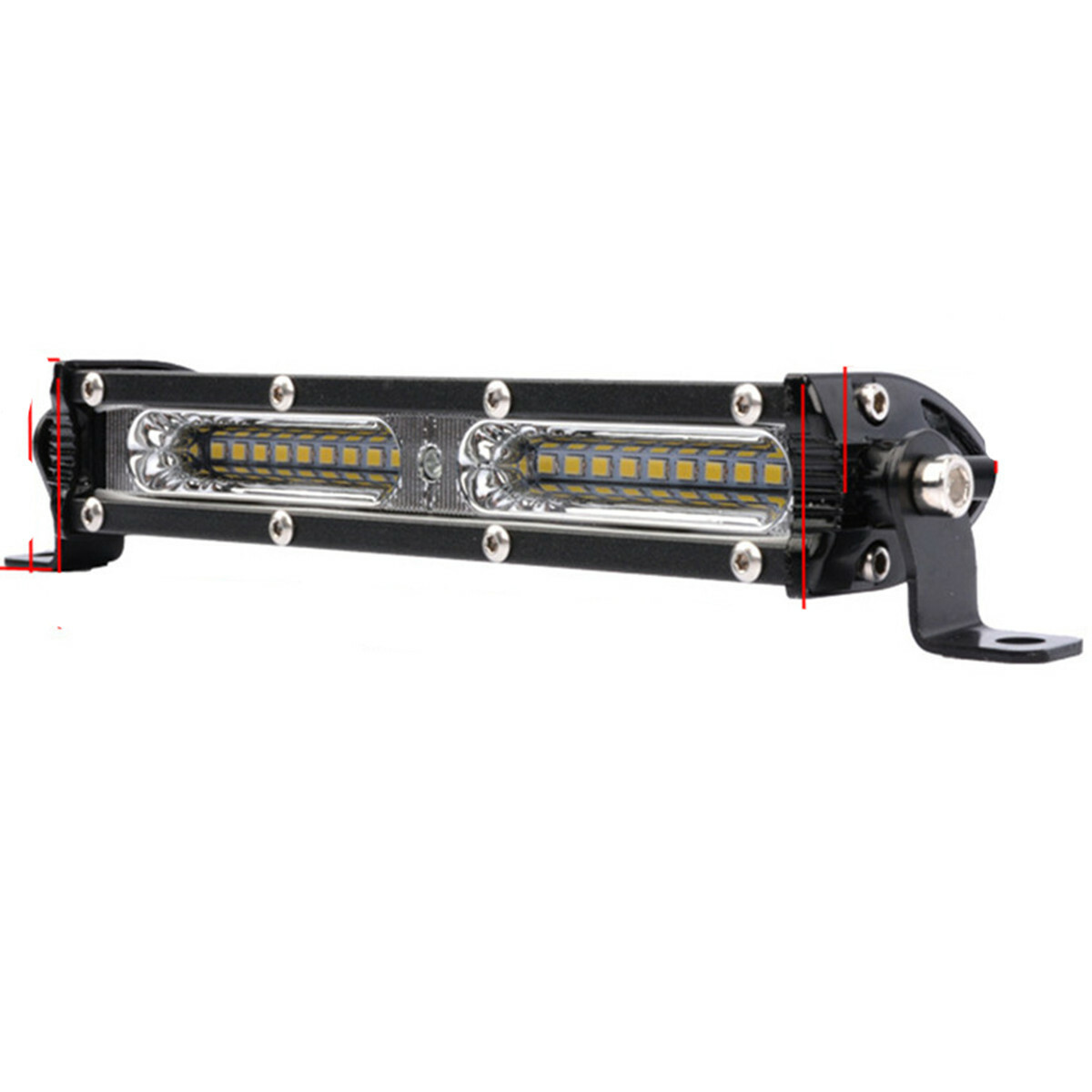7in 90W LED Car SUV Truck Work Light Bar White Spot Flood Beam Combo Waterproof