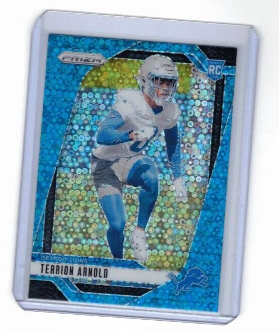 2024 Panini Prizm - Rookies No Huddle Blue Prizm #389 Terrion Arnold /99 (RC)